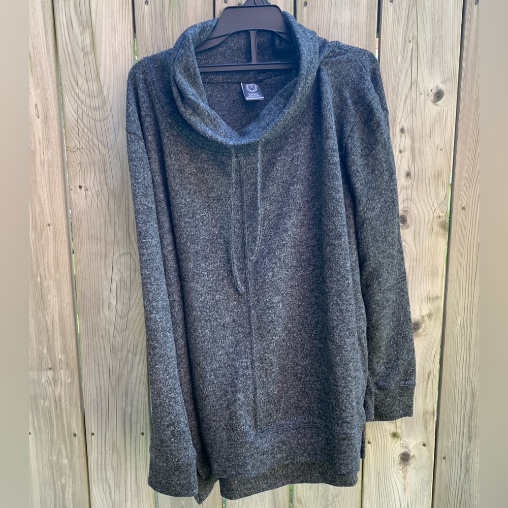 SWS Grey Cowl Neck Sweater LG